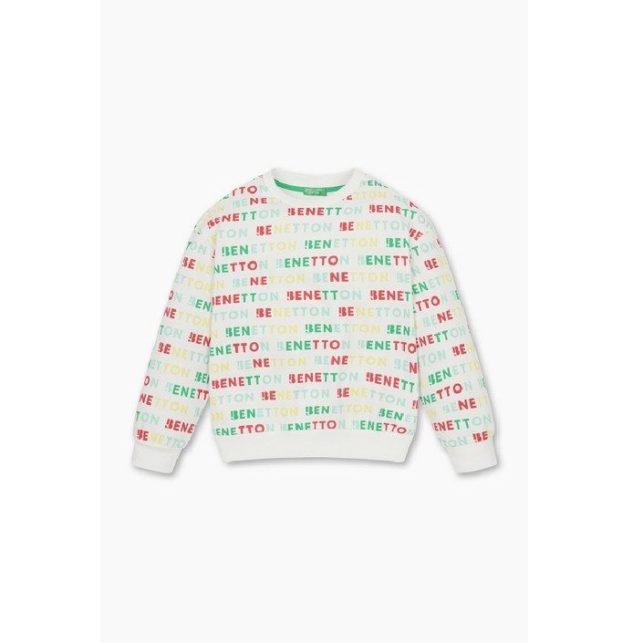 베네통키즈 로고 플레이 맨투맨 QAMT08511