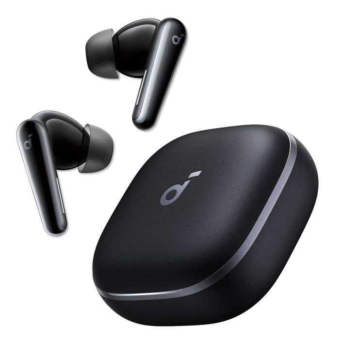 앤커 사운드코어 리버티5 노이즈캔슬링 블루투스이어폰, 블랙, A3957