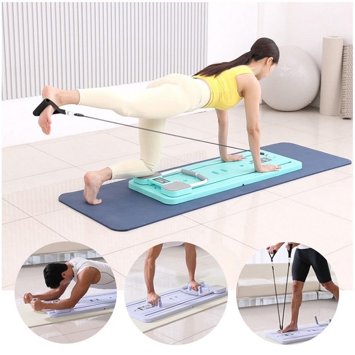 홈 필라테스 보드 가정용 리포머 홈필라 집에서하는 소도구 필라테스 운동 기구, 퍼플
