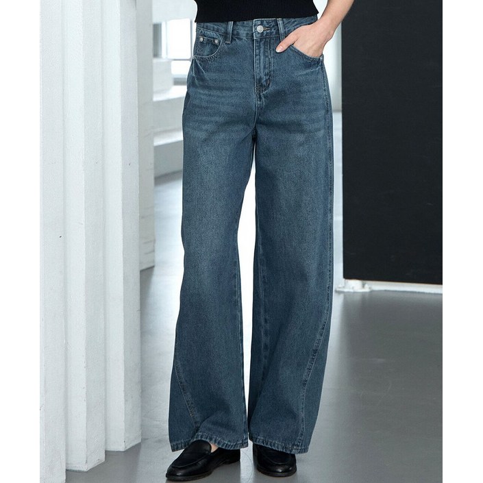 보니스팍스 워싱 와이드 데님 팬츠 (XQ2TA002L0)