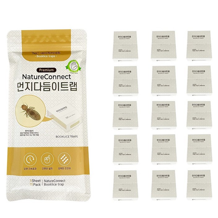 네이처커넥트 먼지다듬이 트랩 15개입 초가성비 트랩, 1개, 15개입