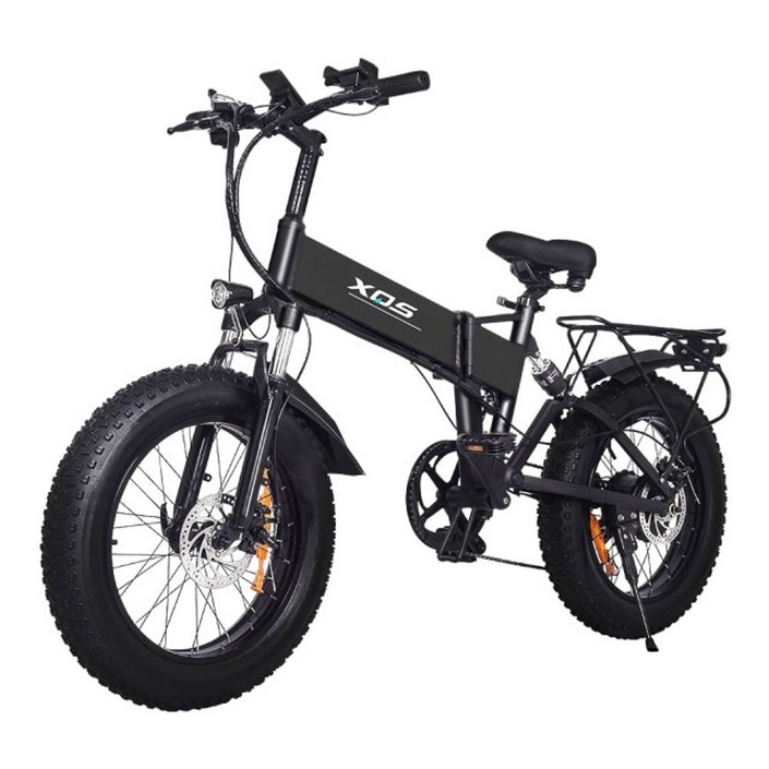 전기자전거 전동 전자 자동 접이식 자전거 1000W 접이식 전기 자전거 지방 타이어 도로 Ebike 48V 14AH 리튬 배터리 전기 산악 자전거 뒷좌석 LCD 디스플레이 포함, 블랙 1 배터리 20221216
