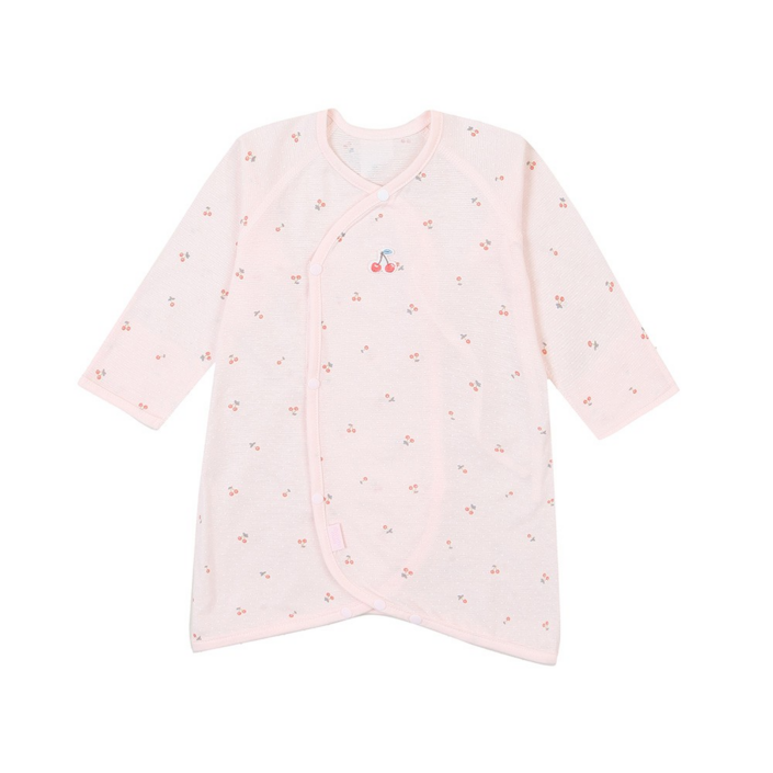 압소바 귀여운 체리 무늬로 다지인이 되어진 사랑스러운 배내가운  가든 배내가운 NC대전 유성점