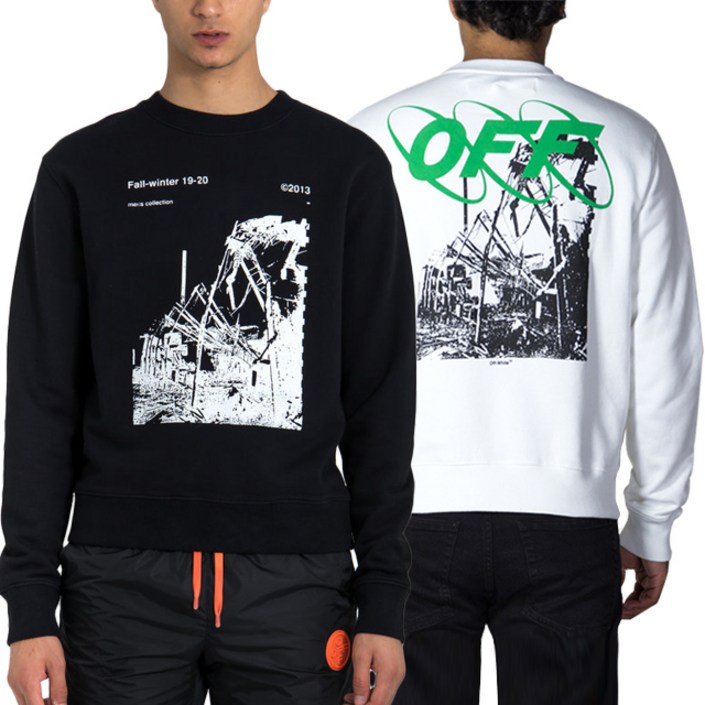 OFFWHITE 오프화이트 19FW 맨투맨 OMBA025F19E30013 슬림핏