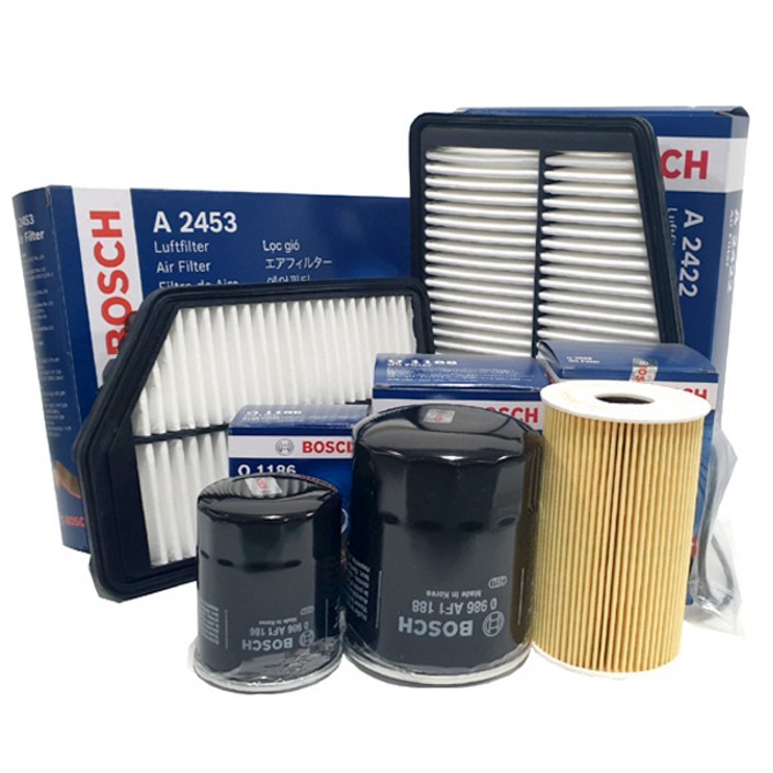 보쉬 엔진오일교환 필터 셋트 뉴SM5 가솔린, LPG 오일필터+에어필터 O1186+A2021, 오일필터+에어필터/O1186+A2021, 1개