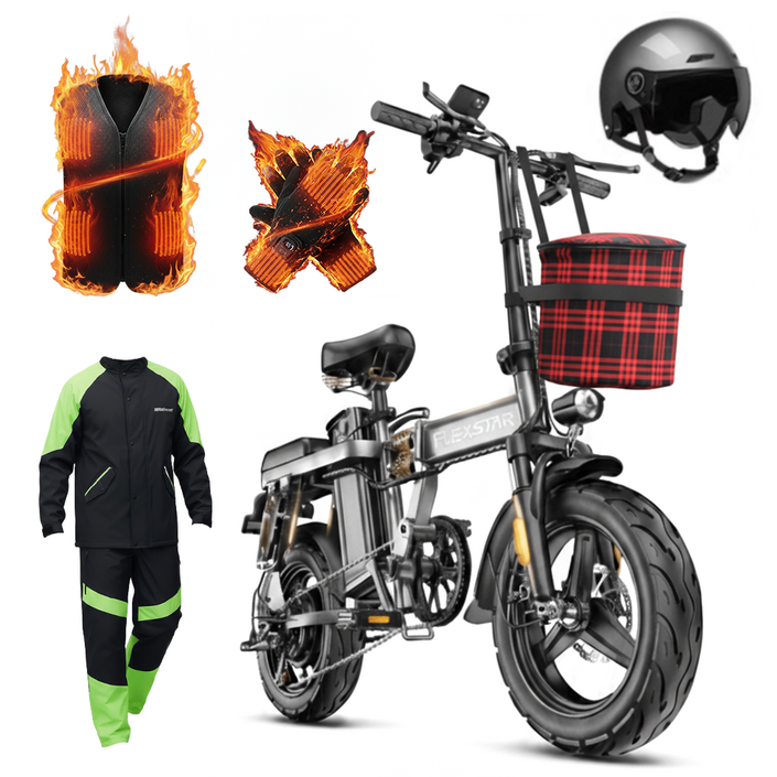 플렉스타 전기자전거 고출력 출퇴근용 배달 대리운전 전동바이크 강력한 48V 400W, black Edition, 알루미늄