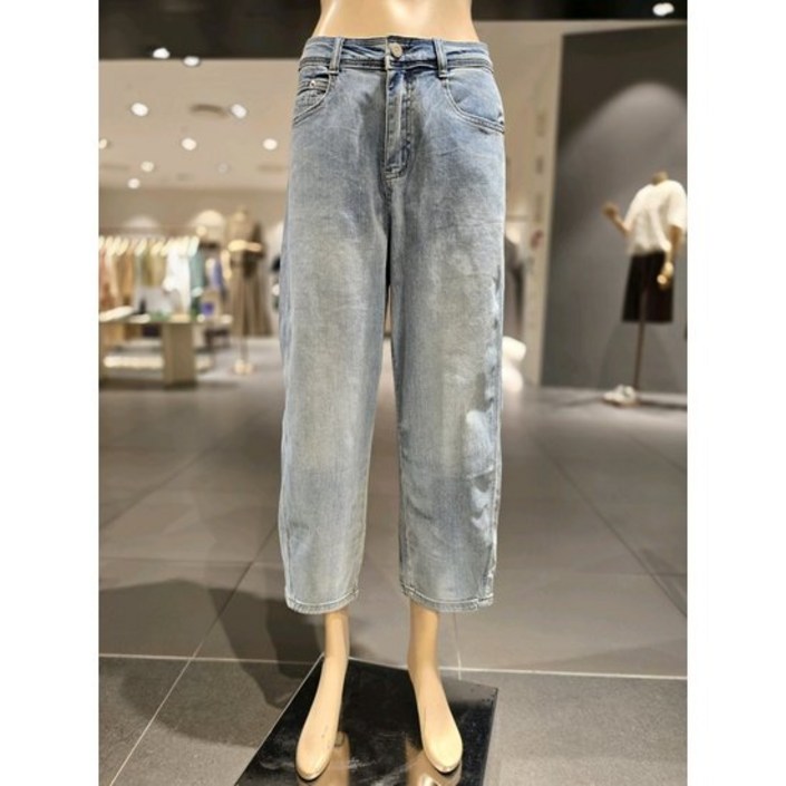 보니스팍스 B1G25DSL640 허리밴드형 통 배기 데님 팬츠 337823