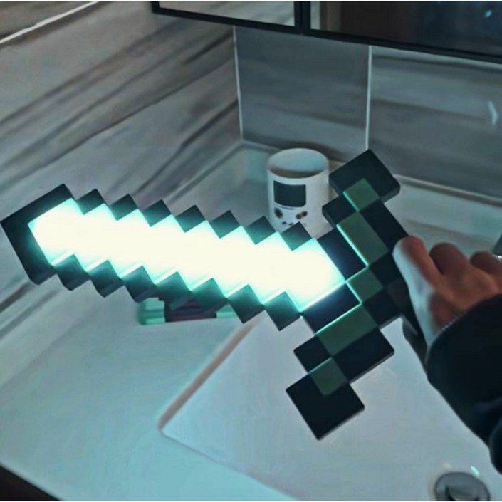 한마 마이월드 굿즈 LED 조명 다이아몬드 광선검 인테리어 소품, 1개