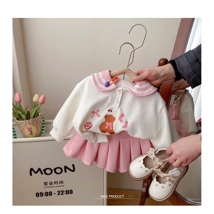 해피팡팡 여아 신상 투피스, 멜리핑크세라카라주름치마셋투피스