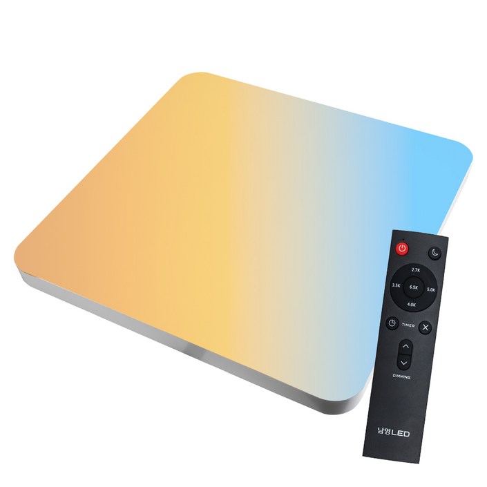 남영전구 LED 방등 60W 리모컨 사각방등 삼색변환 밝기조절 디밍 전등 플리커프리, 단일 색상