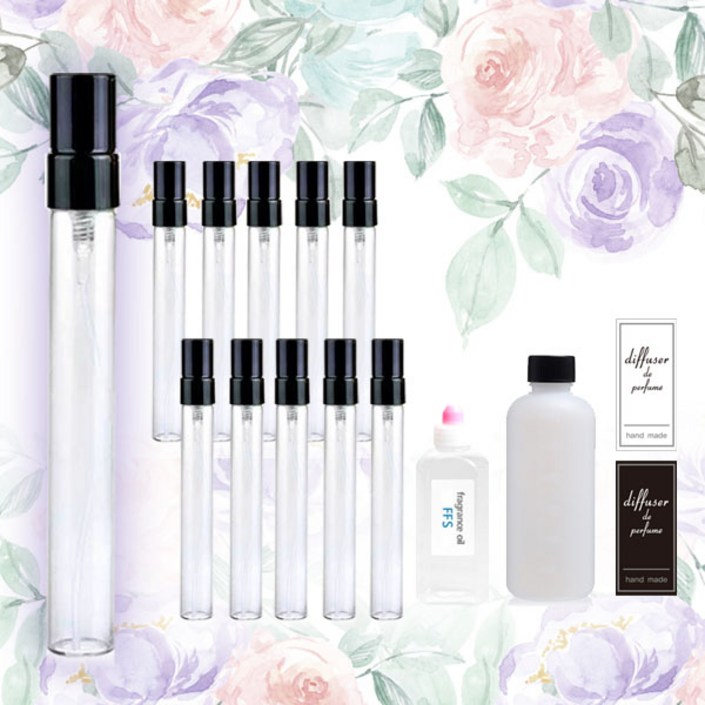 향수 KIT 원형향수글라스10ml 향수만들기 10개세트