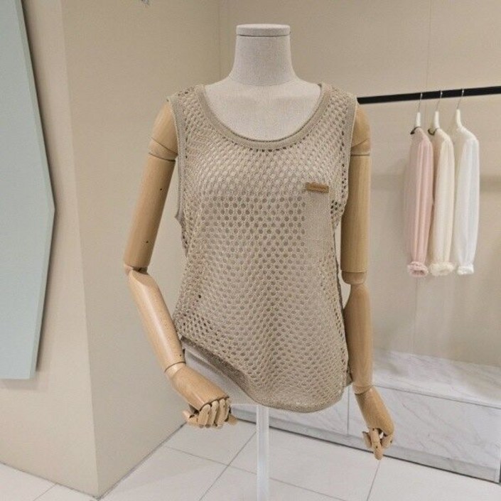 데스틸엔젤 라운드 니트베스트D2523VT0812 757187