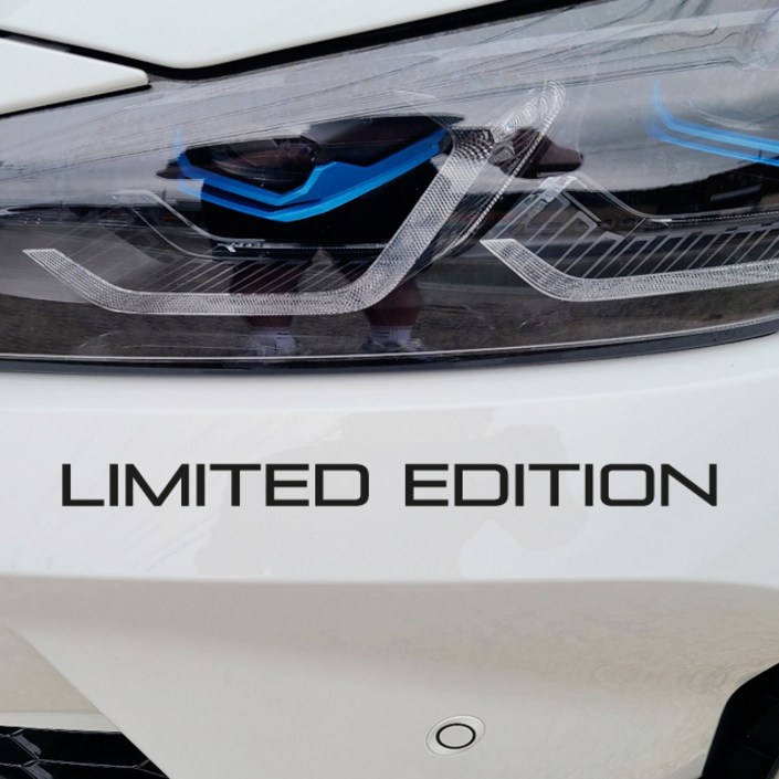 리미티드에디션 스티커 튜닝데칼, 1개, 라지x골드