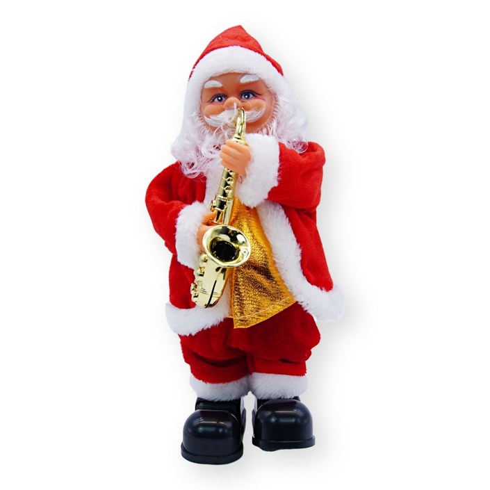 크리스마스 줄타는 산타 인형 움직이는 산타클로스 장난감 춤추는 인형 선물, 1개