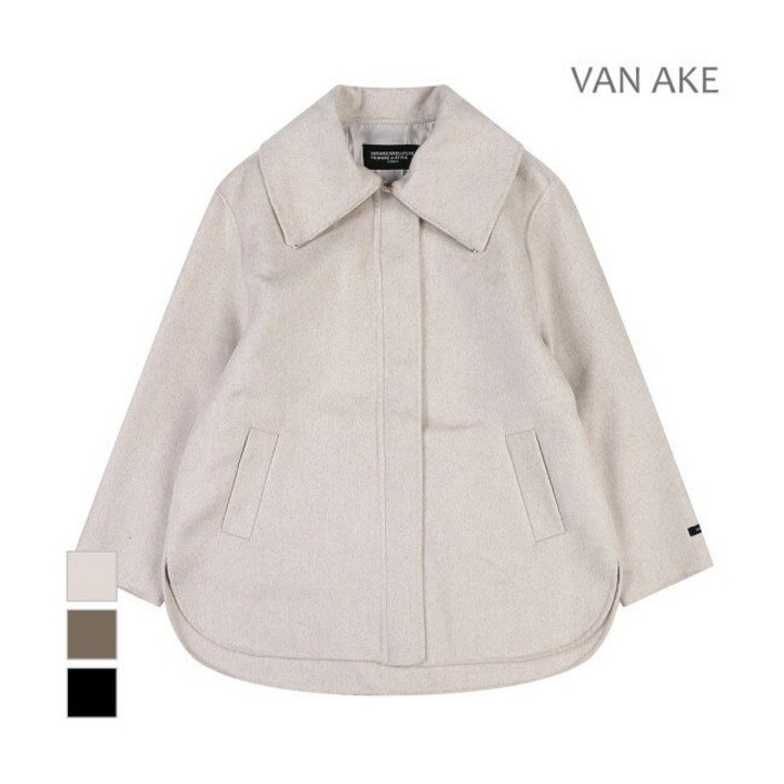 반에이크 빅카라 벨티드 모직자켓VB2YJKM105A