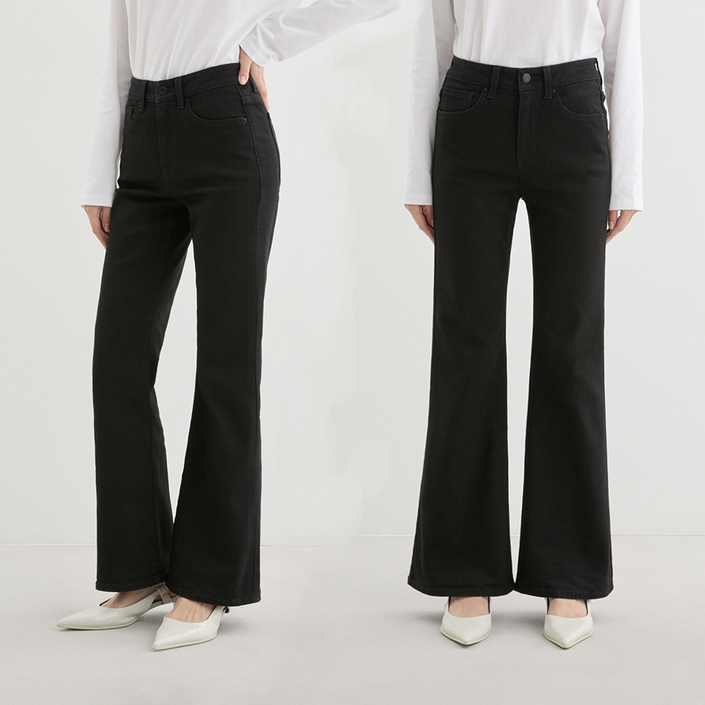 [백화점 정품] Guess 게스 여성 플레어 부츠컷핏 블랙진 팬츠