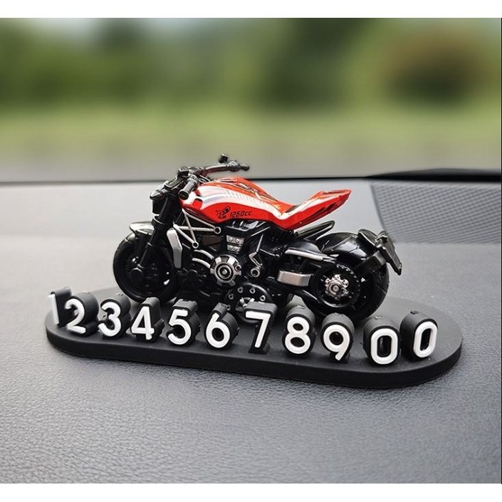 입체 오토바이 디자인 차량용 임시 주차 번호판