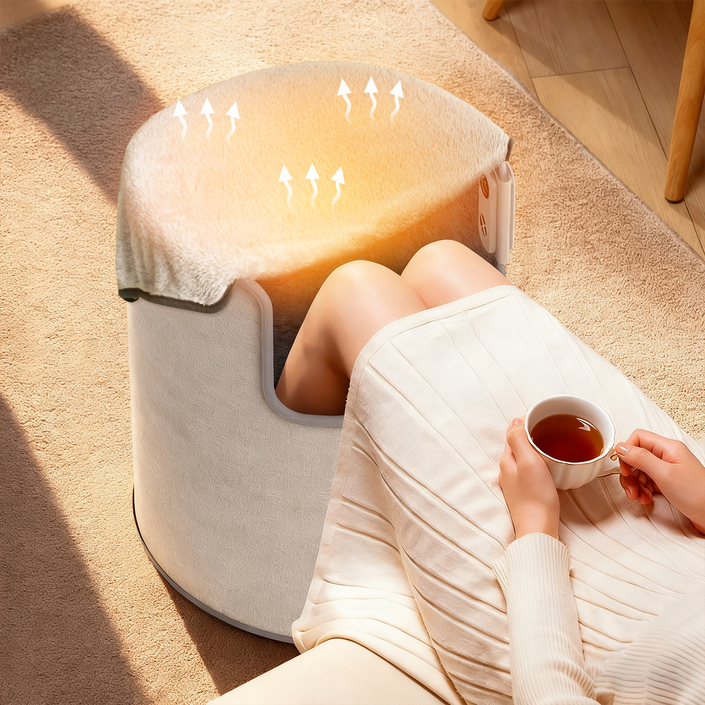 EXTEDRG 전기 발난로 가정용 발히터 전기 파티션 히터 발난로 담요 포함, D2406