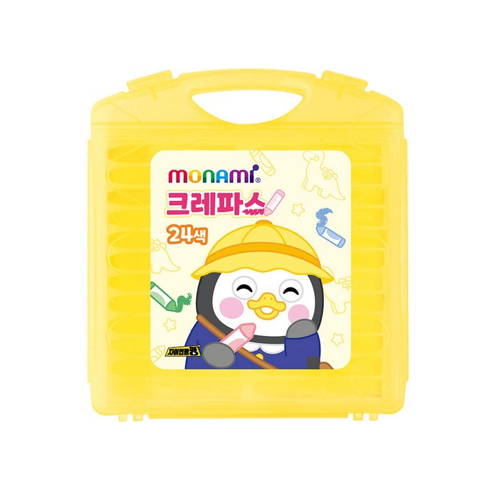 모나미 펭수 크레파스 세트, 24색, 1세트 모나미 펭수 크레파스 세트, 24색, 1세트