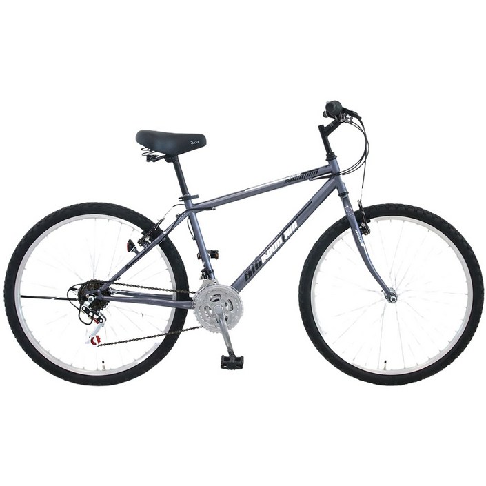 위아위스mtb 삼천리자전거 하운드 빅마운틴 생활용 MTB 자전거 기어 21단 26인치 권장신장 155cm 이상, 미조립(박스), 다크실버