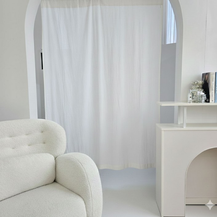 유스몰 광목 가리개커튼 도어 베란다 가리개 봉집형