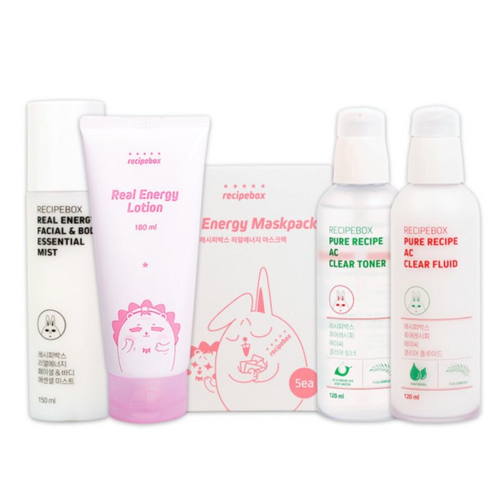 레시피박스어린이 키즈 스킨 로션마스크팩페이셜 바디미스트AC 토너AC 플루이드  05.AC클리어플루이드