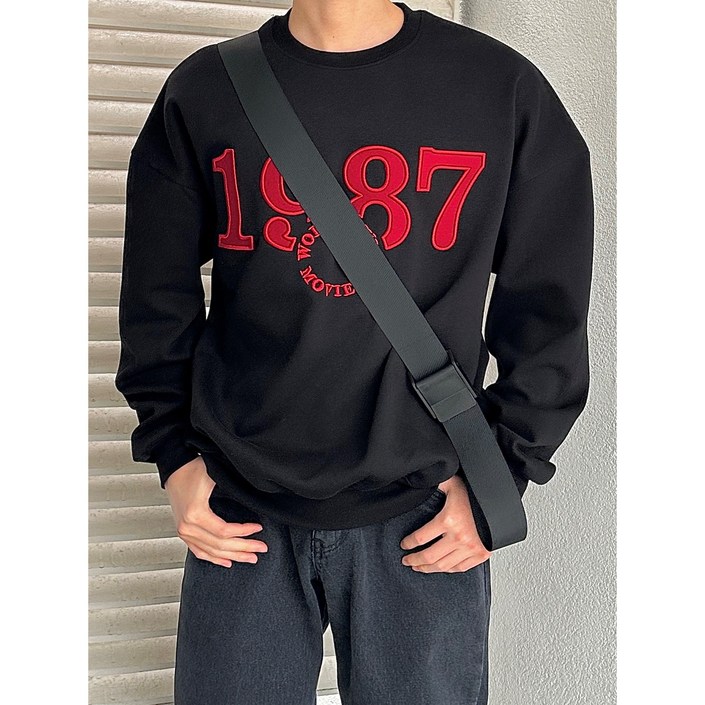 1987 Oversize Robust MTM  남자 레터링 오버핏 맨투맨