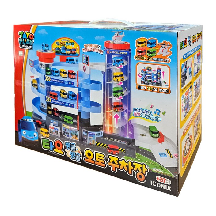 아이코닉스 타요 빙글빙글 오토주차장 놀이세트, 1개, 단품