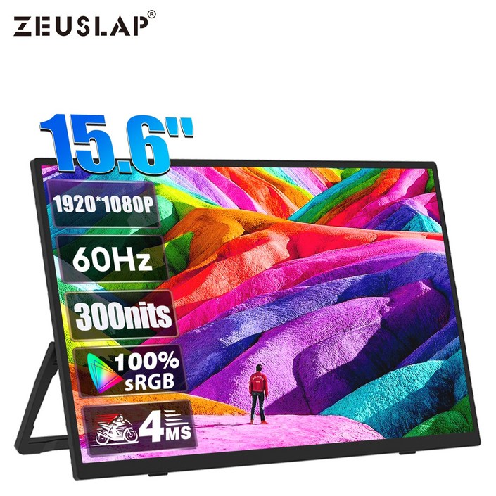 ZEUSLAP 제우스랩 15.6inch 100sRGB IPS 휴대용 모니터 DEX 모니터 초경량 초슬림 휴대 포터블 39.62cm ZEUSLAP 제우스랩 15.6inch 100sRGB IPS 휴대용 모니터 DEX 모니터 초경량 초슬림 휴대 포터블 39.62cm