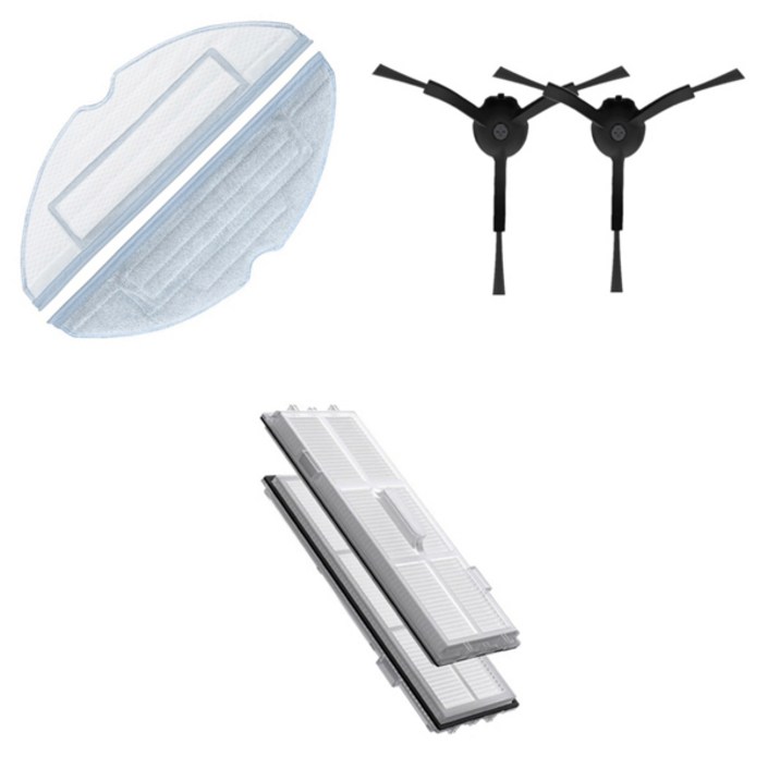 누심비 샤오미 로보락 로봇청소기 s8 플러스 사이드브러쉬2개 필터2개 걸레2개, 1개