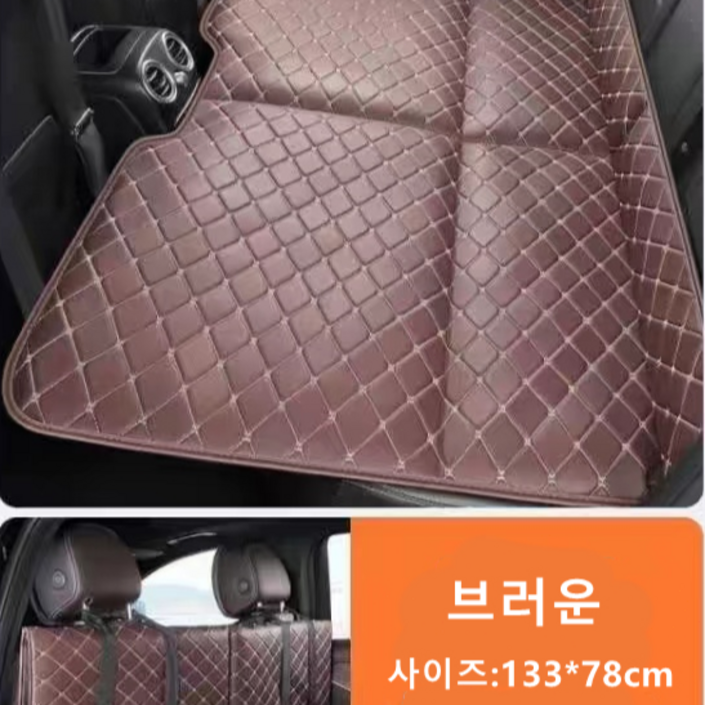 접이식 차량용 뒷좌석 차박매트 여행용 매트리스 차박시트 캠핑매트, 브라운 접이식 차량용 뒷좌석 차박매트 여행용 매트리스 차박시트 캠핑매트, 브라운