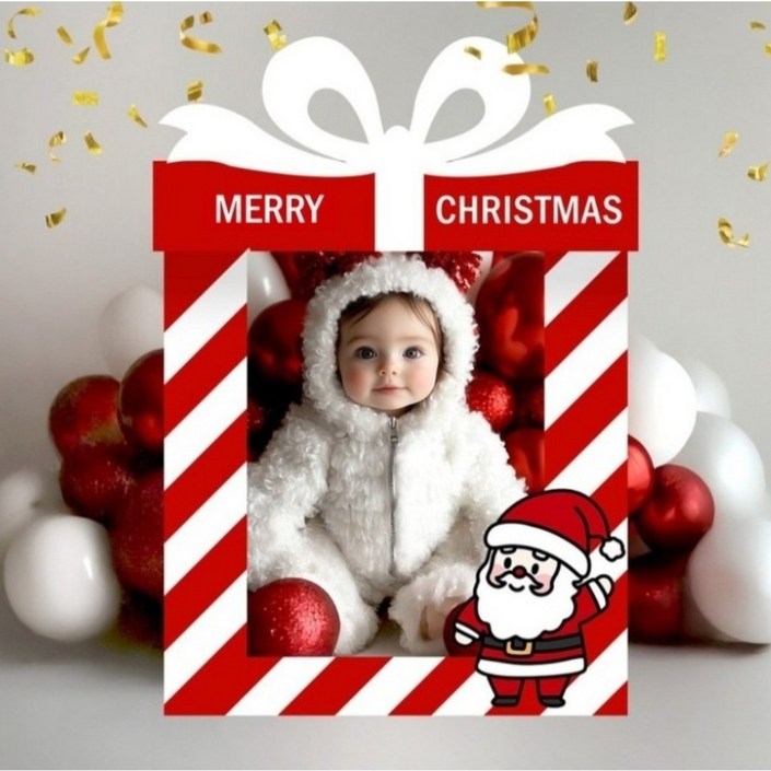 [포토존] 크리스마스 데코 보드 포토보드 포토프레임 포토존, 1개, 9.선물상자