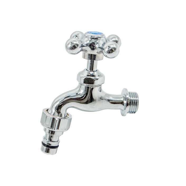 비욘드퍼니싱 국내생산 십자 커플링 가로 수도꼭지 KC, 1개