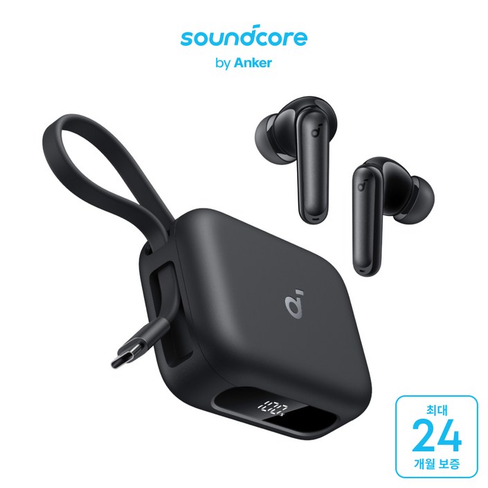 앤커 사운드코어 P41i 노이즈캔슬링 블루투스이어폰, 블랙, A3937