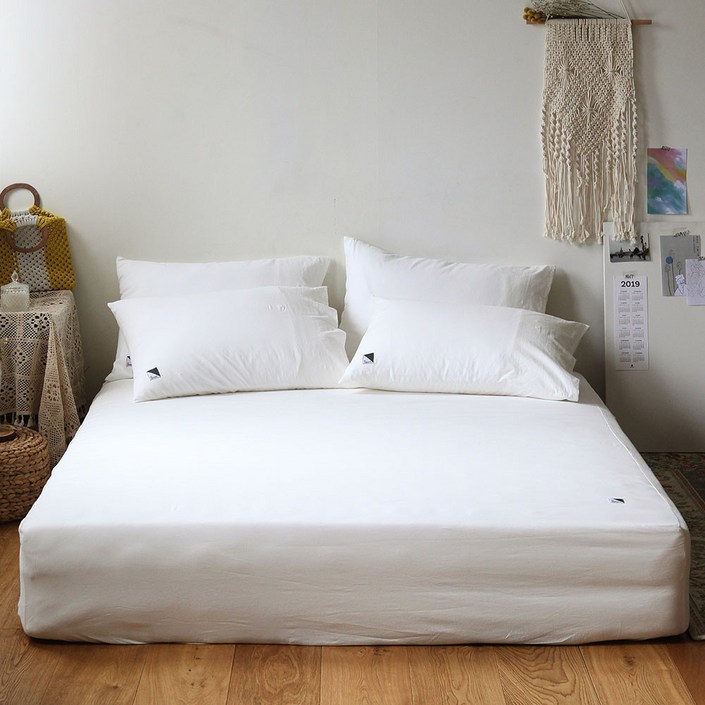 누비지오 광목 바이오워싱 홑겹 매트리스커버