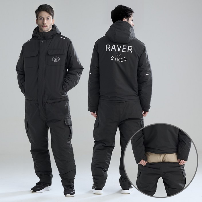 RAVER 겨울 오토바이 방수 방한 일체형 상하분리 배달 스즈끼 전신 방한복 스즈키복 우주복 낚시복 작업복 정비복 스키복 점프슈트 RAVER 겨울 오토바이 방수 방한 일체형 상하분리 배달 스즈끼 전신 방한복 스즈키복 우주복 낚시복 작업복 정비복 스키복 점프슈트