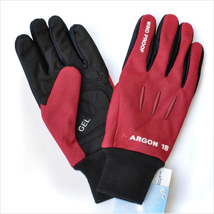 아르곤18 윈드프루프 방풍 방한 두꺼운 겨울장갑  방한장갑 방풍장갑 겨울용장갑, 1개, 레드