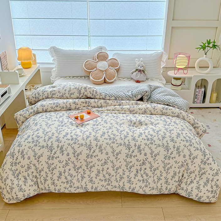 수스존 3D 극세사 봄 가을 겨울 양면 차렵이불 팝잇이불