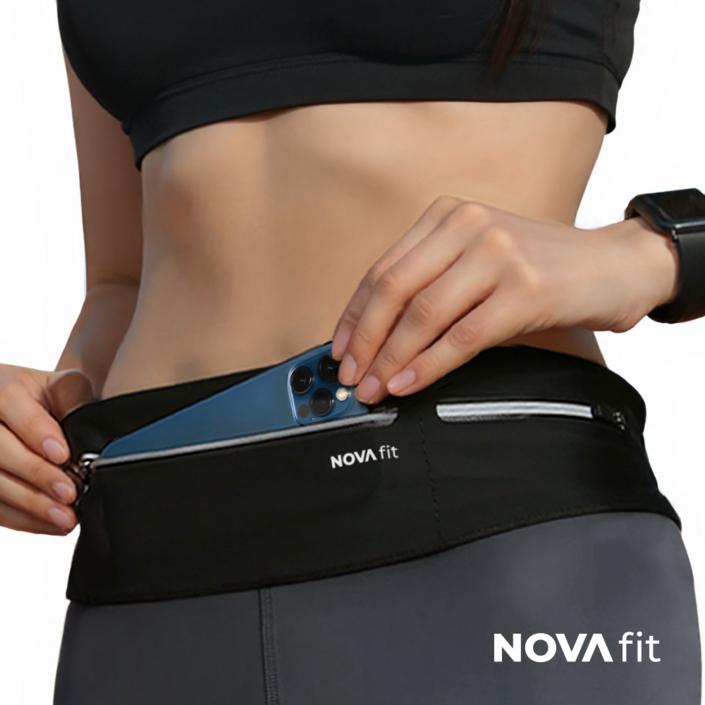 노바핏 고급형 러닝 벨트 가방 와이드 플립 벨트