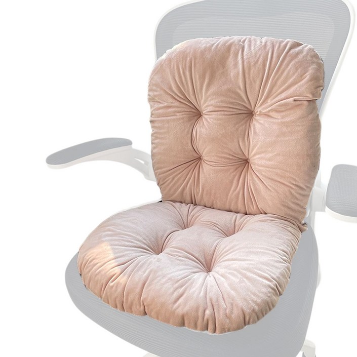 모더린 풀커버 푹신한 등받이 의자 방석 43cm, 1.라이트 핑크