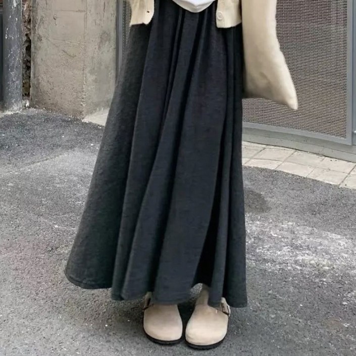 여성 미유 니트 롱 스커트3color 가을 간절기 데일리 니트 롱 치마 여성 미유 니트 롱 스커트3color 가을 간절기 데일리 니트 롱 치마