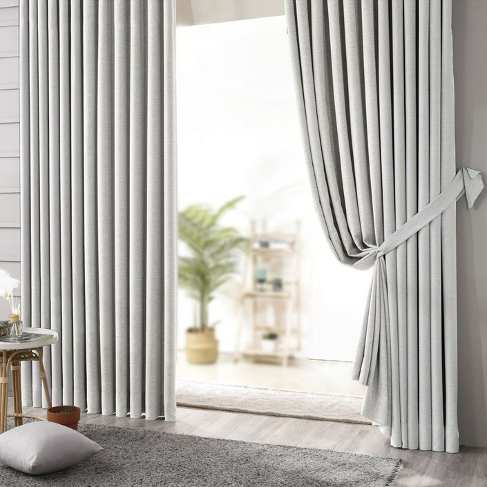 빠른배송 시우데코 이음선 없는 100 빛차단 에덴 암막커튼핀형 2p