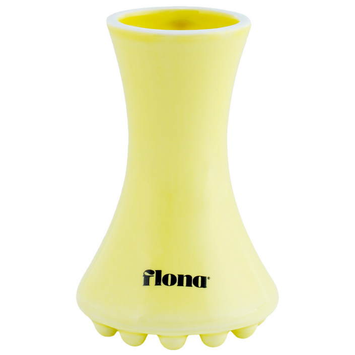 플로나 세라믹 페이스 괄사 옐로우 두피, 바디, 림프순환 마사지기, 옐로우