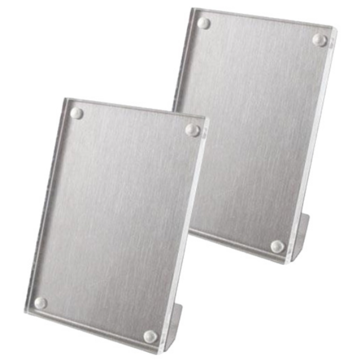 쿤스트마렌 자석 미니 사진액자, 2개, 투명