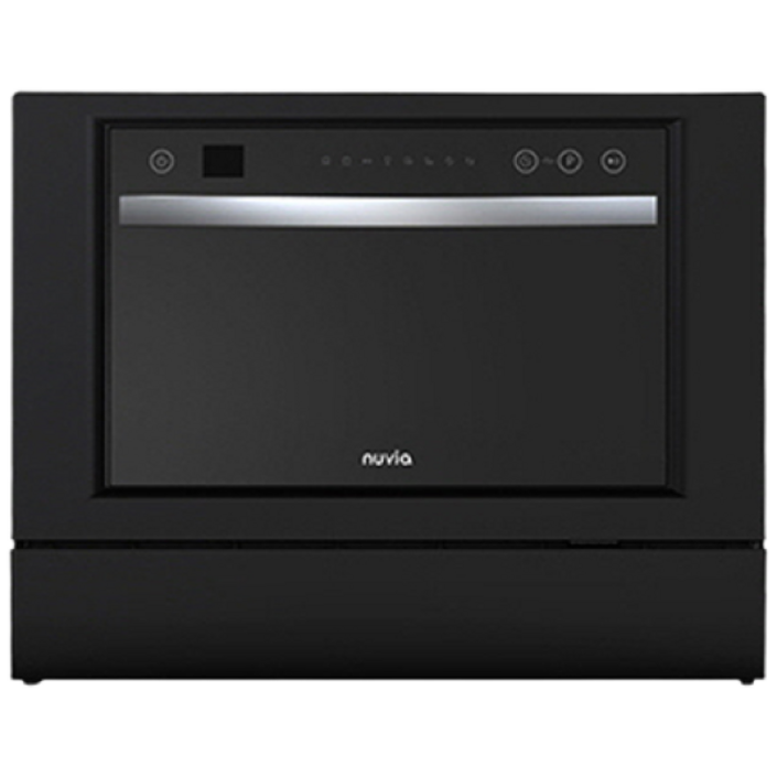 누비아 6인용 무설치 무타공 식기세척기 NDWNI6B 가정용 프리스탠딩 텀블러 컵 식세기 건조 살균, 단순배송상품, 단품, 블랙