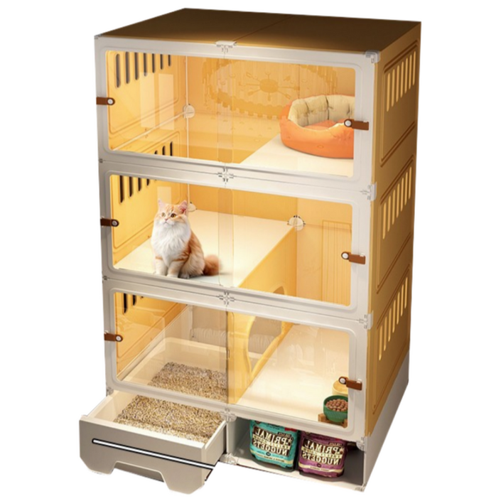 여기냥 올인원 고양이호텔 놀이터 빌라 아파트 하우스 케이지 격리장 집