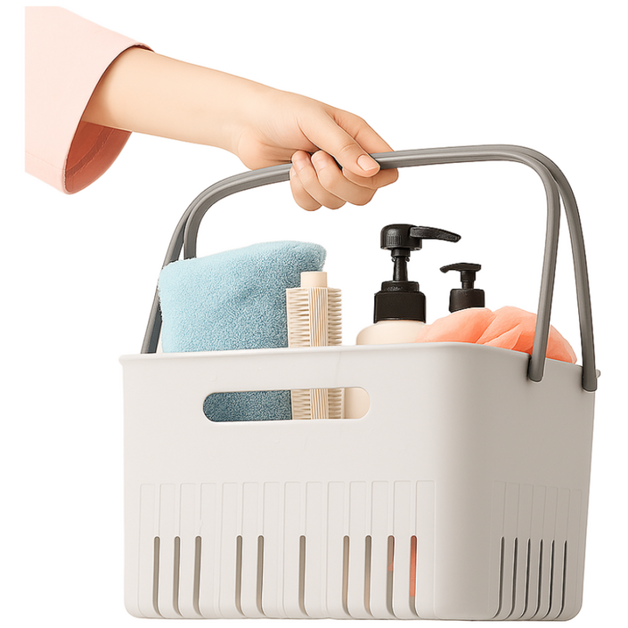 라라마을 깨끗 물빠지는 목욕 바구니, 화이트