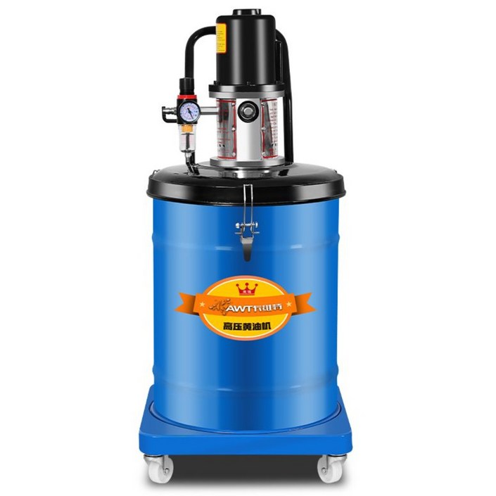 공압 굴삭기 건 자동 윤활 에어 중장비 말통 주입기 고압 구리스 펌프, 1개