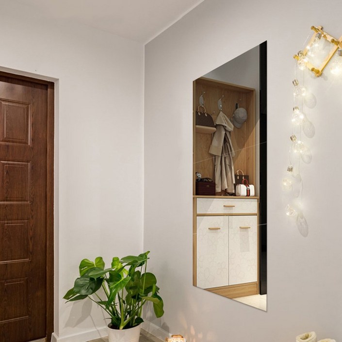 대형 모칸도 아크릴 거울 60X120cm 모서리 직각형 접착식 DIY거울 두께 2mm 재단가능, 모서리 직각형