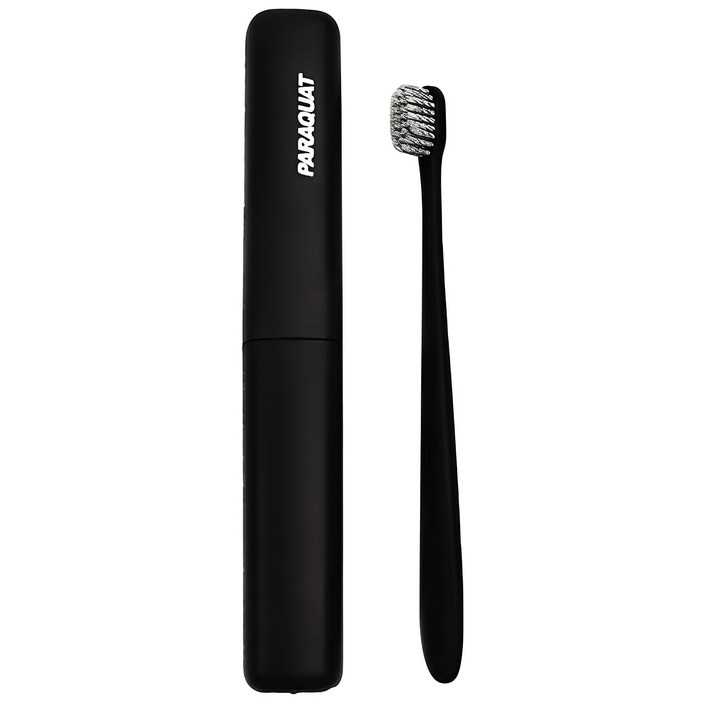 라니핏 소프트 휴대용 칫솔  케이스 세트 블랙